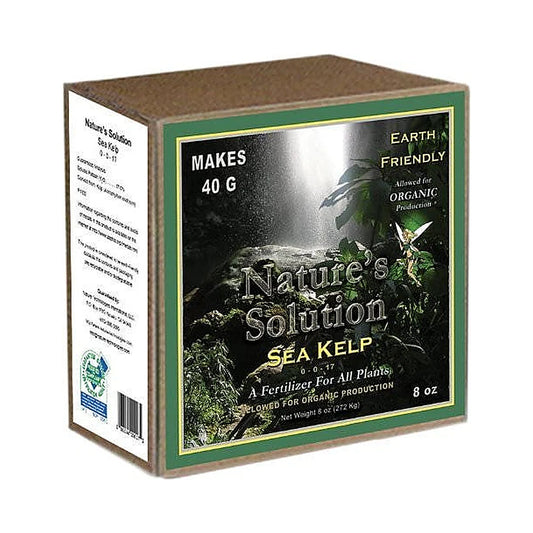 Nature's Solution Organic Sea Kelp 0-0-17 soluble kelp powder, 8 oz box
