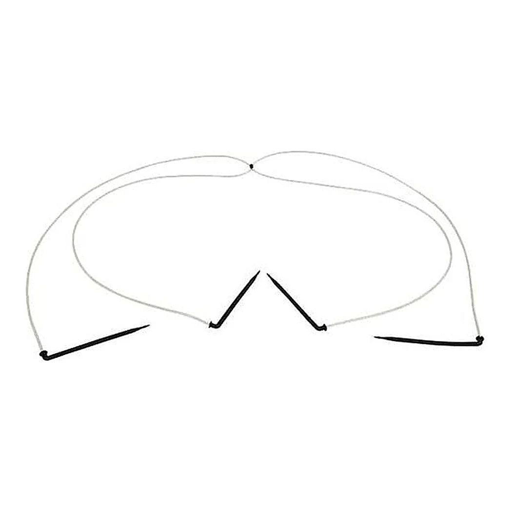 Netafim 4-way flat MOD assembly with white tubes and angle arrow drippers