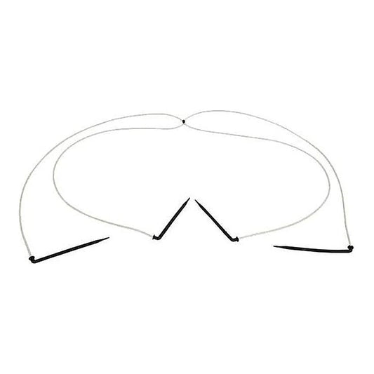 Netafim 4-way flat MOD assembly with white tubes and angle arrow drippers