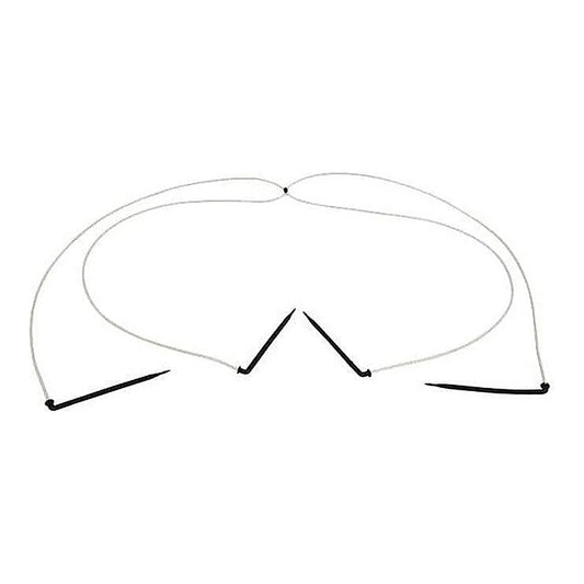 Netafim 4-way stackable flat MOD assembly with white tubes and angle arrow drippers