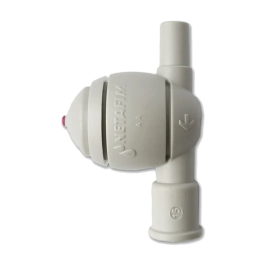Netafim check valve with purple pin, anti-drain valve for misters and foggers