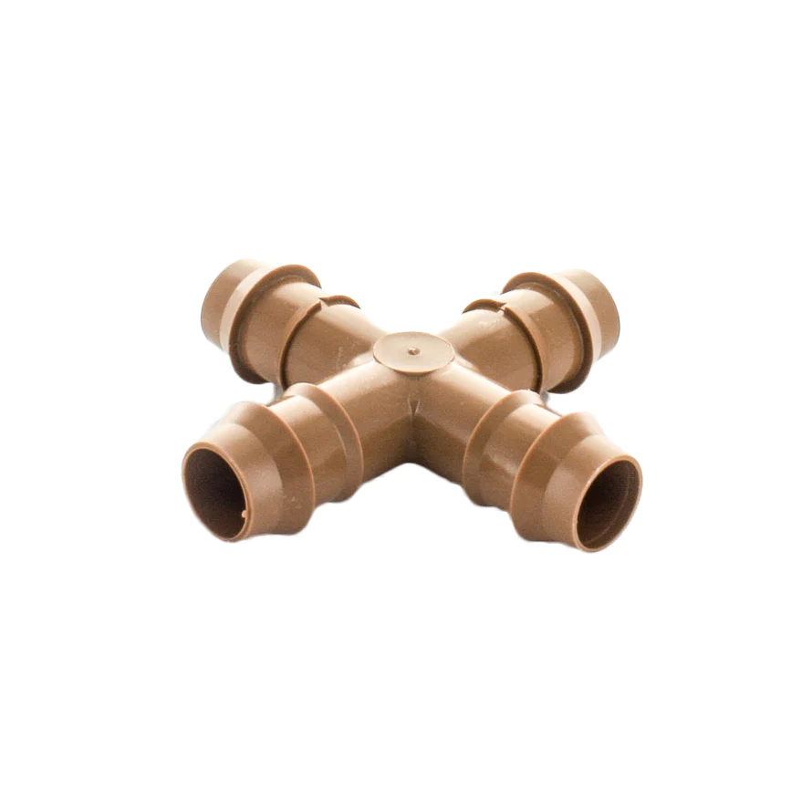 Netafim INSERT CONN CROSS 17MM 25/BAG Isometric Laying Down