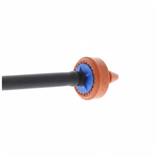 Netafim Dripper Assy 10.6 GPH Orange/Blue Dripper, Black Tubing 48in