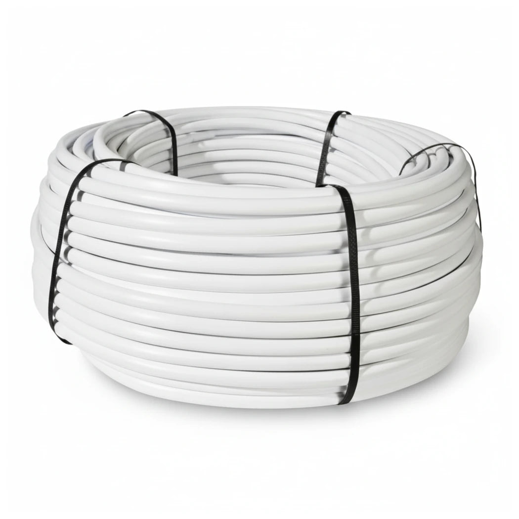 Netafim UV White / Black Polyethylene Tubing 16mm (.52 in ID x .62 in OD) - 500 ft