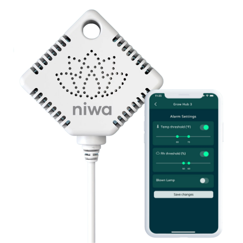 Niwa CO2 Sensor with Mobile App