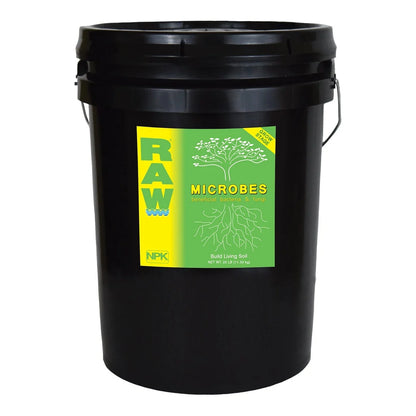 NPK RAW Grow Microbes - bulk bucket, front label