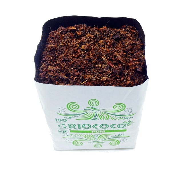 Riococo PCM Organic Open Top Bag - 3 Gal - 10" x 7.8" x 9", Case of 9