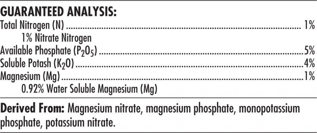 Advanced Nutrients - Overdrive - 1-L Guaranteed Analysis