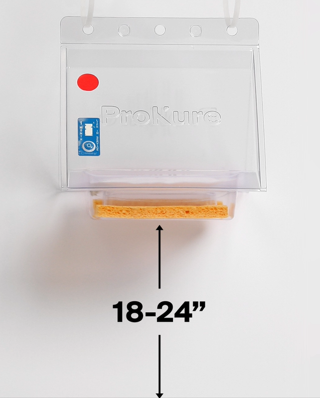 Prokure D - Deodorizer - Extended Release Gas - 50 G (complete hanging unit with Tri-Fold