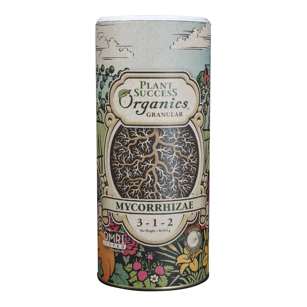 Plant Success Organics Granular Mycorrhizae 3-1-2, 1 lb - 1 lb canister