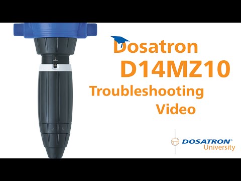 Dosatron D14MZ10 Troubleshooting Video