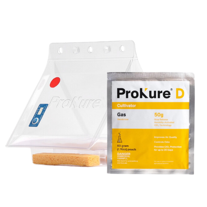 Prokure D - Deodorizer - Extended Release Gas - 50 G (complete hanging unit with Tri-Fold, sponges, and time strips) Main Image