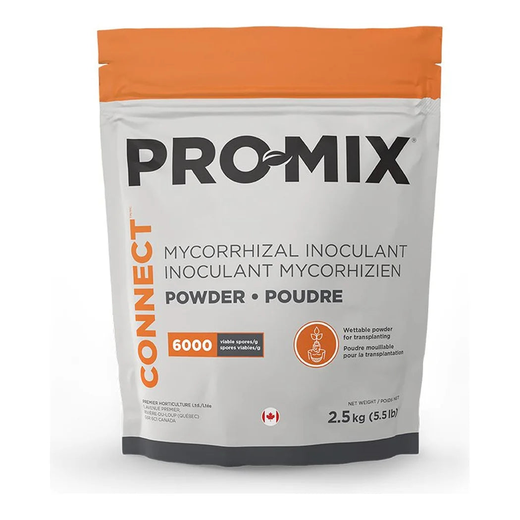 Pro-Mix Connect mycorrhizal inoculant powder, 2.5 kg (5.5 lb) bag, 6000 spores per gram