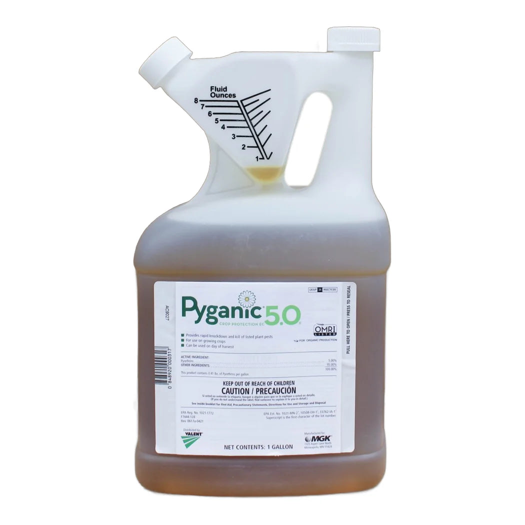 PyGanic Crop Protection EC 5.0 pyrethrin insecticide, 1 gallon jug, OMRI listed