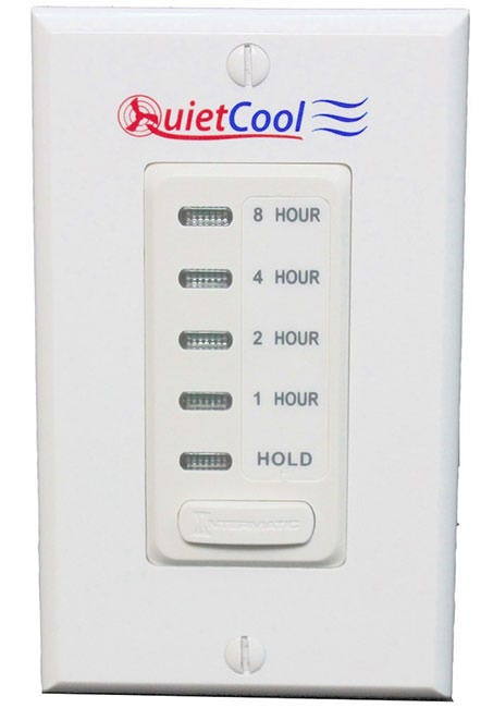 QuietCool 8 Hour Electronic Timer with Hold