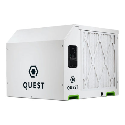 Quest 205 high efficiency overhead dehumidifier, white cabinet