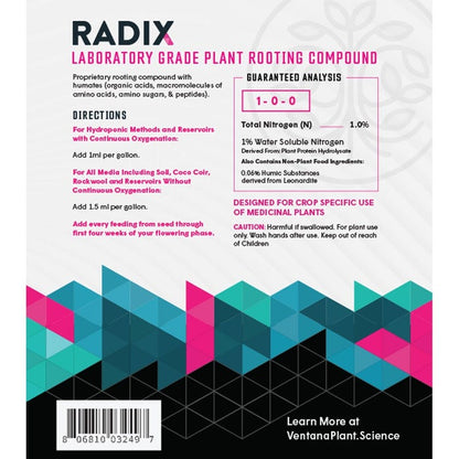 Radix Laboratory Grade Plant Rooting Stimulator 1-0-0