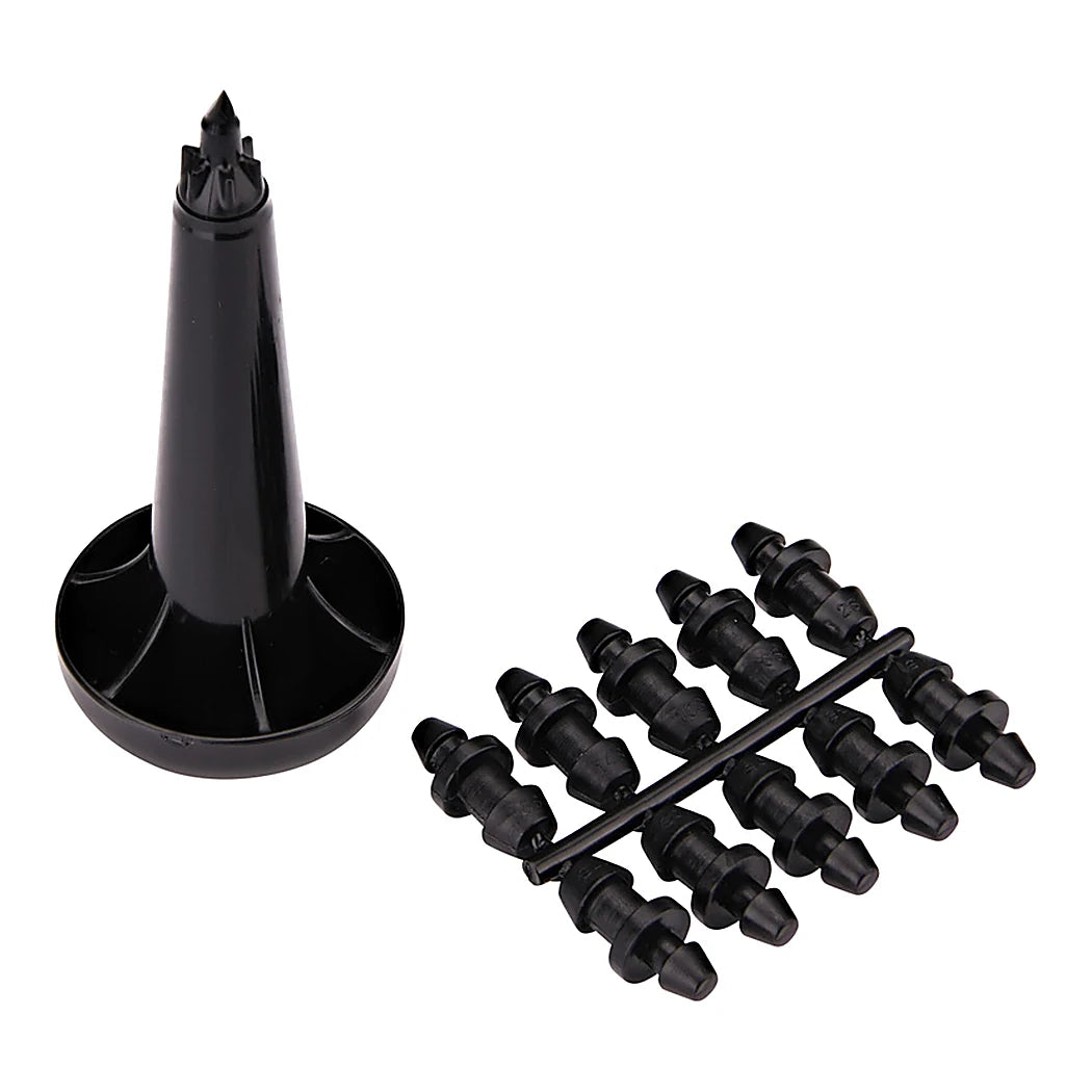 Raindrip hole punch tool with goof plugs for 1/2, 5/8 and .710 in drip tubing