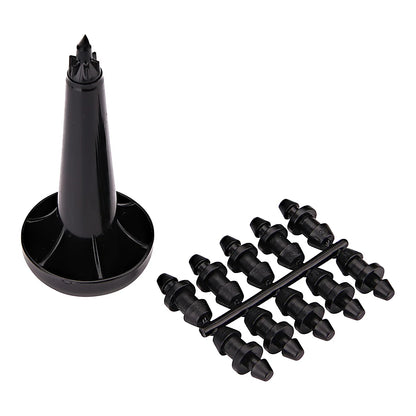 Raindrip hole punch tool with goof plugs for 1/2, 5/8 and .710 in drip tubing