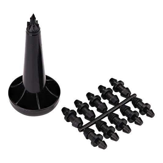 Raindrip hole punch tool with goof plugs for 1/2, 5/8 and .710 in drip tubing