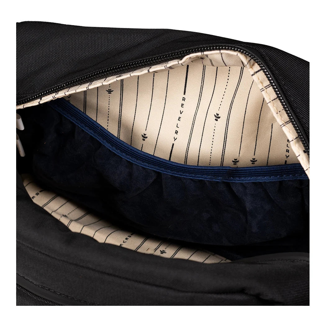 Revelry Supply The Stowaway Toiletry Kit - black, interior
