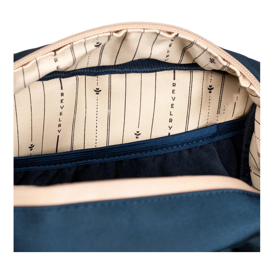 Revelry Supply The Stowaway Toiletry Kit - navy blue, interior