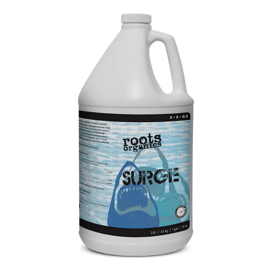Roots Organics Surge fish and kelp bloom nutrient, 1 gallon jug