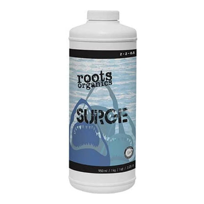 Roots Organics Surge fish and kelp bloom supplement, 1 quart bottle