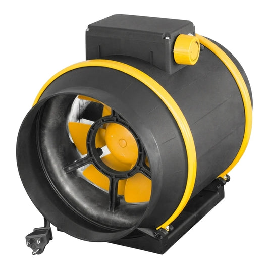 Ruck 6 inch Prime EVO inline duct fan, 421 CFM on just 67W with a three-speed switch