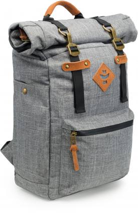 Crosshatch Grey -- Revelry Supply The Drifter Rolltop Backpack