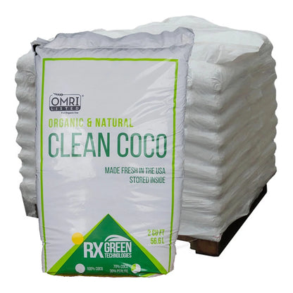 Rx Green Clean Coco 2 cu ft bags, pallet of 65