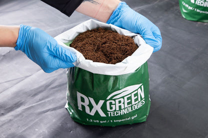 RX Green Clean Coco 100% - RTU 1-gallon bag (full pallet/400 bags) Openned Bag