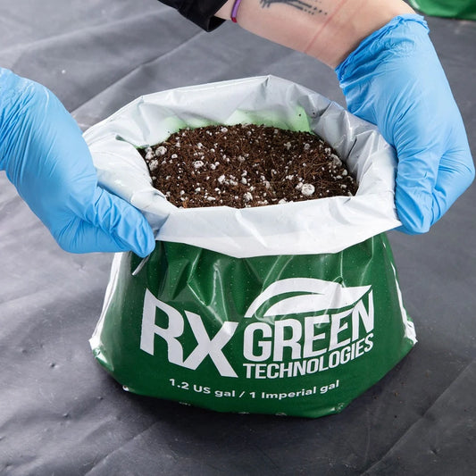 RX Green Coco Perlite 70/30 - RTU - Full Pallet - bag opened, showing the media