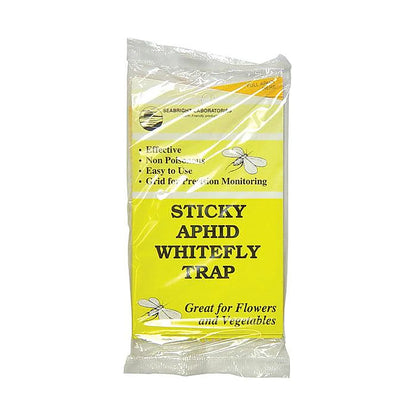 Seabright Laboratories sticky aphid whitefly traps, sealed 5 pack