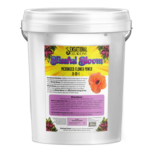 Sensational Solutions Blissful Bloom 0-10-1, 10 lb white pail