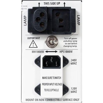 SG Lite 1000w Magnetic Switchable HPS / MH Ballast by Hydrofarm Hard Core Style