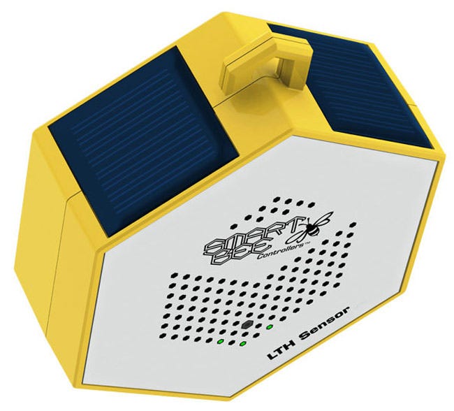 Solar panels take incoming overhead light to self power