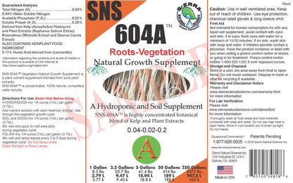 SNS-604A Roots-Vegetation Growth Supplement