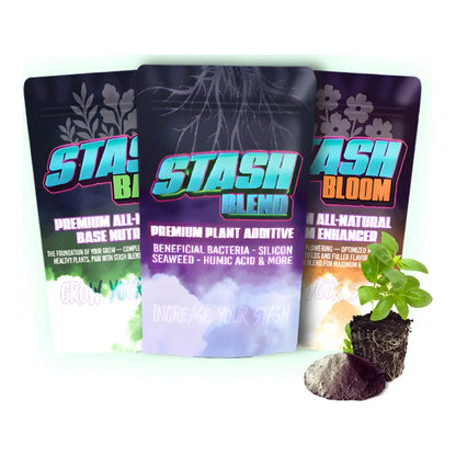 Stash Nutrients Stash Blend - Stash Base - Stash Bloom Premium Kit - Stash Blend, Stash Base and Stash Bloom pouches