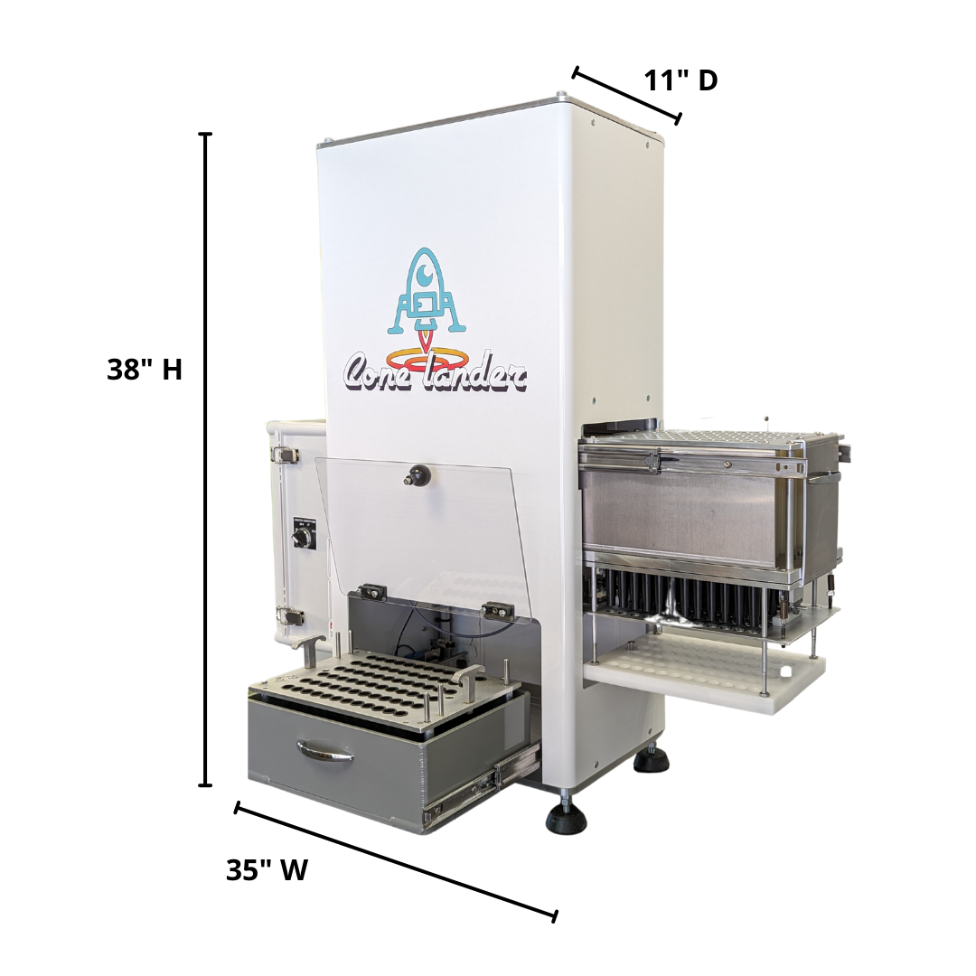 STM Canna Cone Lander Cone Loading Machine Dimensions