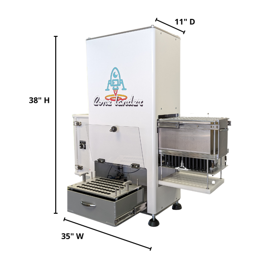 STM Canna Cone Lander Cone Loading Machine Dimensions