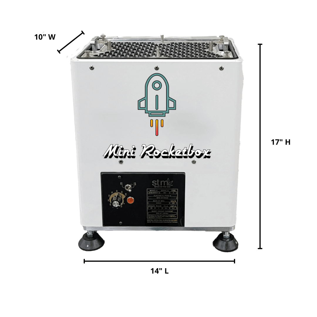 STM Mini-RocketBox PLUS+ Pre-Roll Machine (72-Cone)  Dimensions
