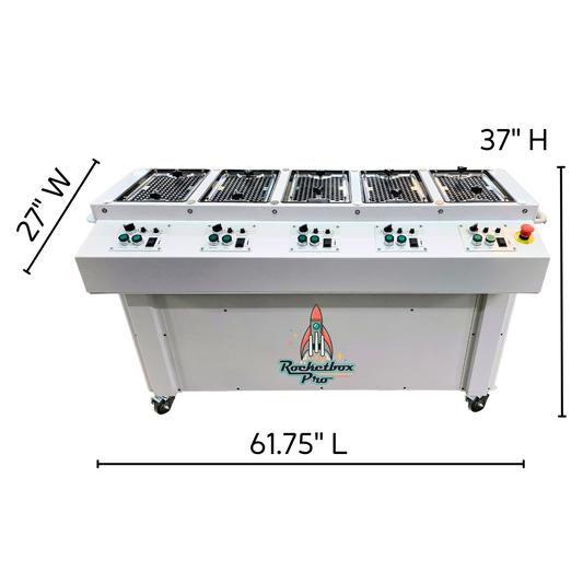 STM RocketBox PRO High-Output Pre-Roll Machine Dimensions