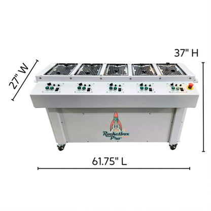 stm rocketbox pro high output pre roll machine dimensions