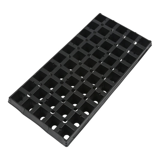 Super Sprouter 50-Cell Square Plug Flat Insert Tray - 50-cell square plug flat insert, angled view