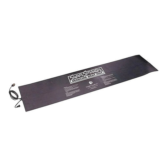 Super Sprouter seedling heat mat, 2 tray size 12 by 48 inch, black waterproof mat with power cord