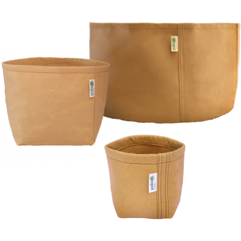 Geopot Self-Supporting Square Bottom - Tan