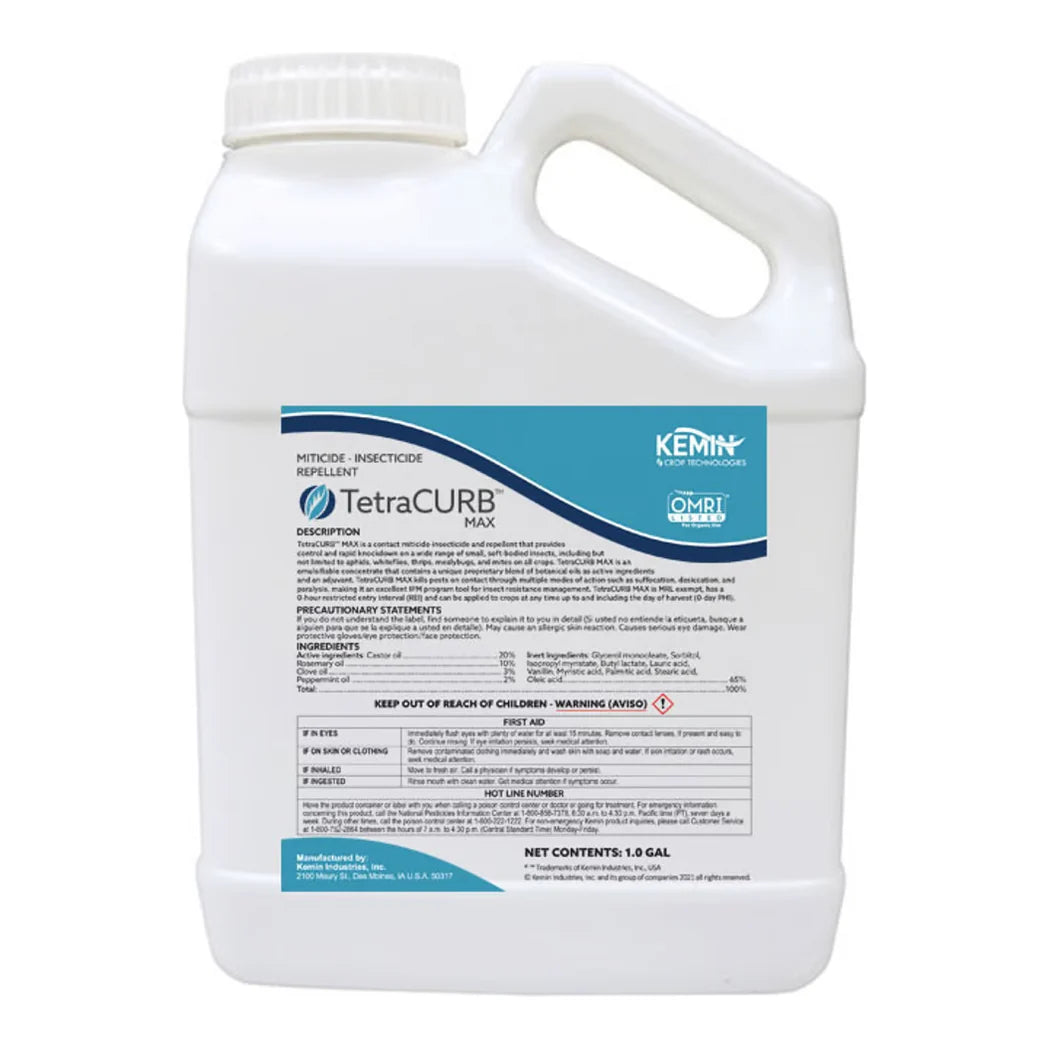 TetraCurb MAX concentrate miticide insecticide, 1 gallon
