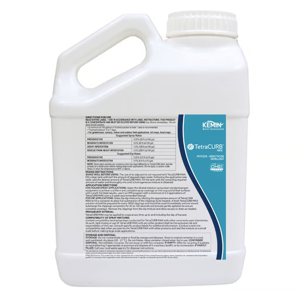 TetraCurb MAX 1 Gallon | Organic Miticide & Insecticide | OMRI ...