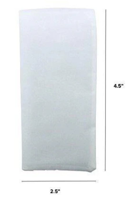The Press Club 2.5" x 4.5" ROSIN BAGS-220 Micron-(25 pack) Dimensions